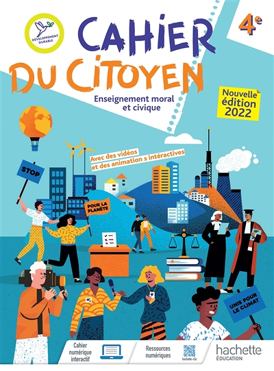 Cahier du citoyen Enseignement moral et civique 4e - Ed. 2022 (Broché)