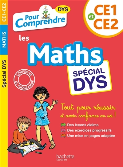 Pour Comprendre Maths CE1-CE2 - Spécial DYS (dyslexie) et difficultés d'apprentissage (Broché)