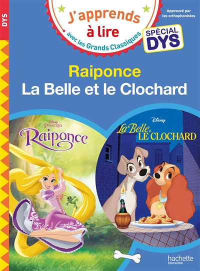 Disney - Raiponce / La Belle et le Clochard Spécial DYS (dyslexie) (Broché)