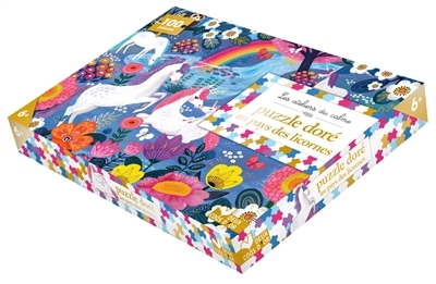 puzzle doré licornes - 100 pièces (Jeunesse)