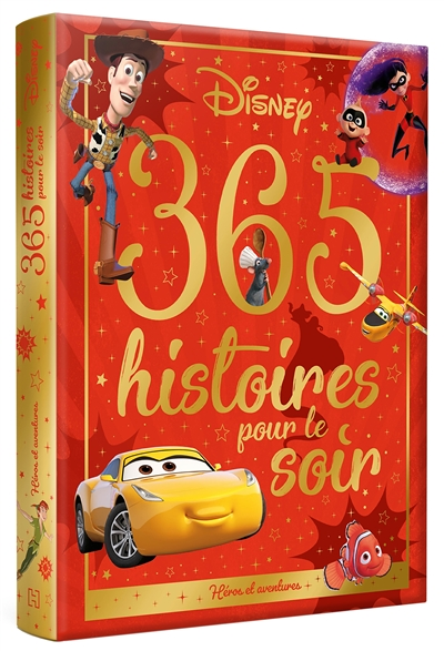 DISNEY - 365 Histoires pour le soir - Héros et aventures - Spécial Aventures (Jeunesse)