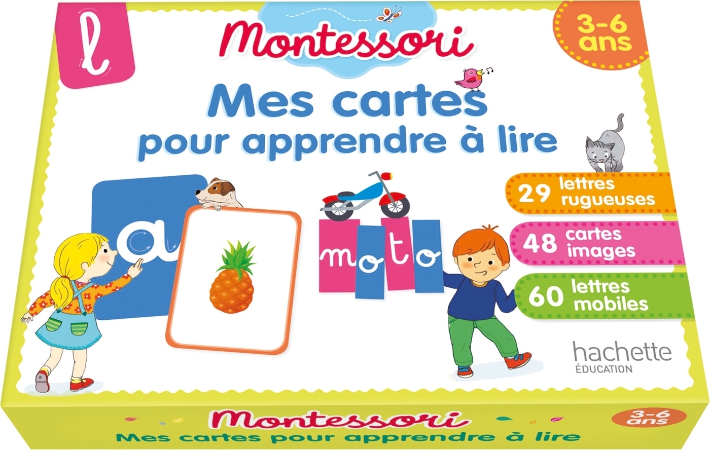 MONTESSORI Mes cartes pour apprendre à lire 3-6 ans (Coffret)
