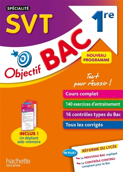 Objectif Bac SPECIALITE SVT 1re (Broché)