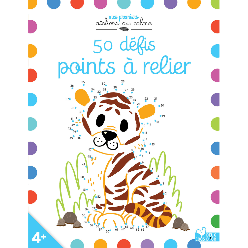 50 défis points à relier animaux (Jeunesse)