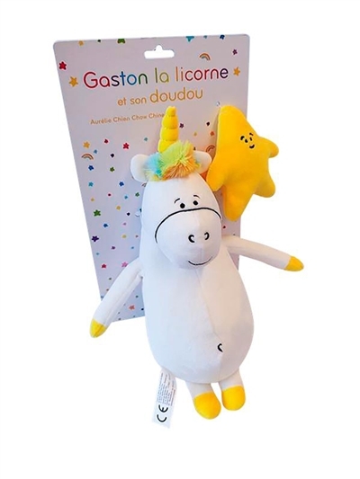 Peluche Gaston avec doudou étoile (Coffret)