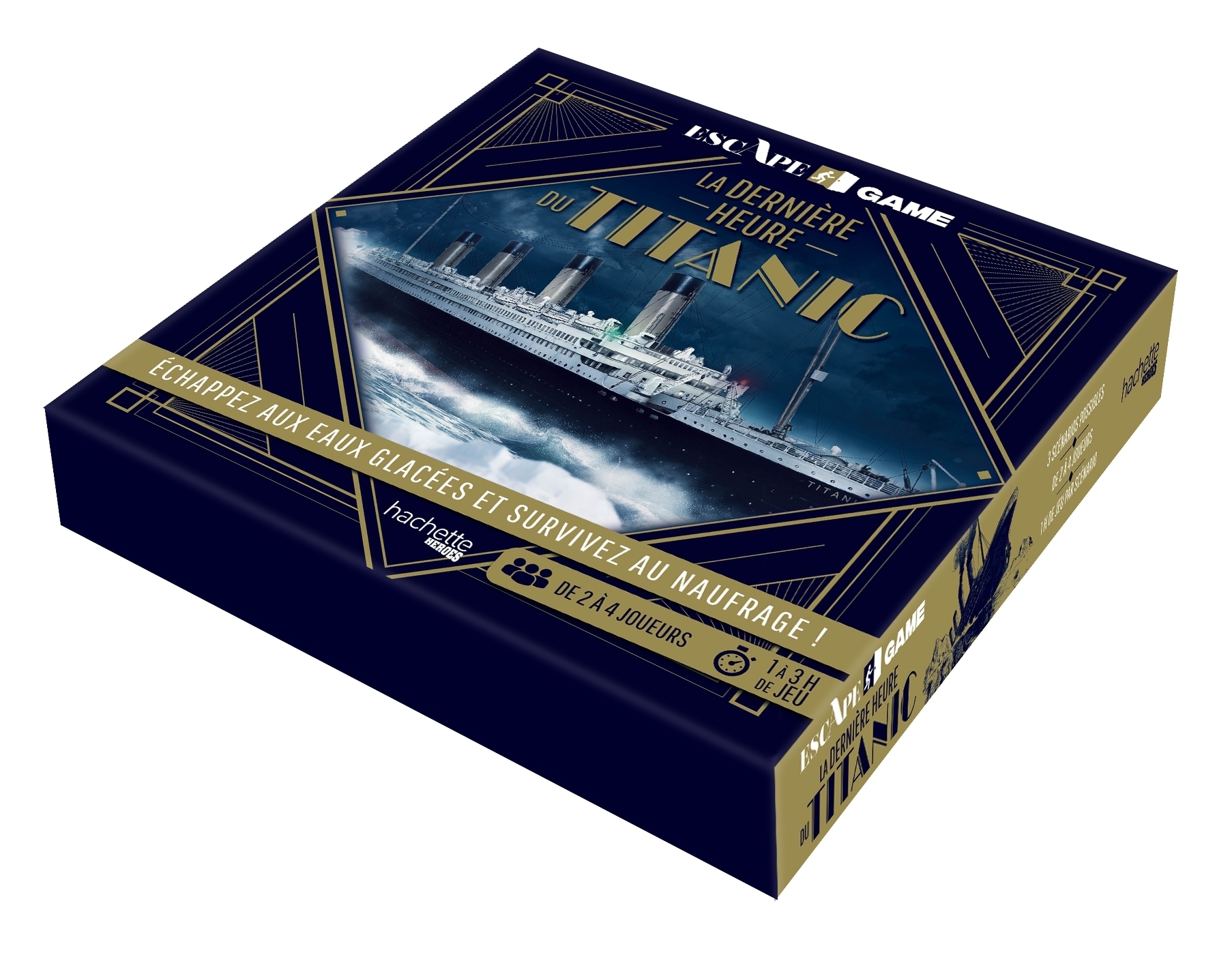Escape game La dernière heure du Titanic - Échappez aux eaux glacées et survivez au naufrage ! (Coff
