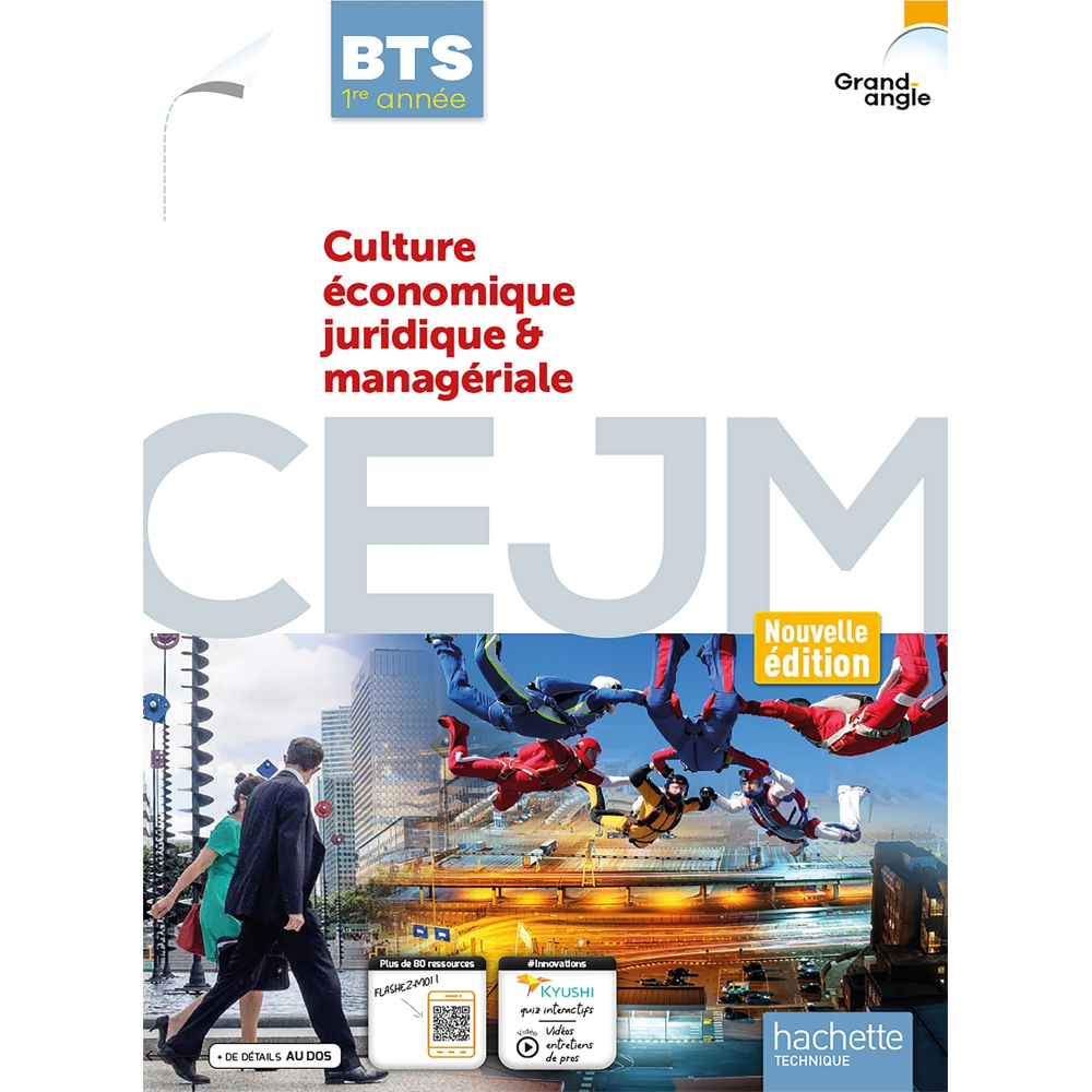 Culture économique juridique et managériale BTS 1 année Coll Grand-Angle - livre élève éd. 2022 (Bro