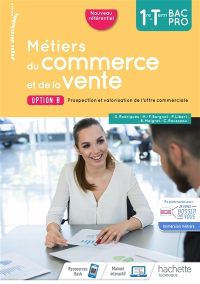 Métiers du commerce et de la vente option B 1re/Term Bac Pro - cahier de l'élève- Éd. 2020 (Broché)