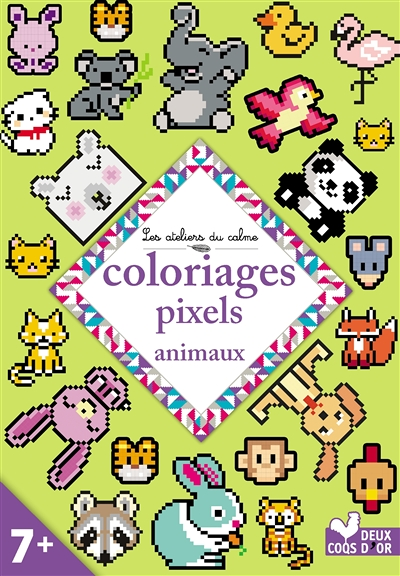 Coloriages pixels animaux (Jeunesse)