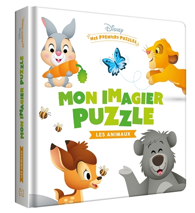 DISNEY BABY - Mes Premiers Puzzles - Les animaux - Imagier Puzzle 4 pièces (Jeunesse)