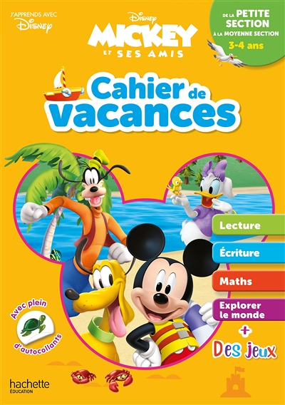 Disney - Mickey - De la Petite à la Moyenne Section - Cahier de vacances 2023 (Broché)