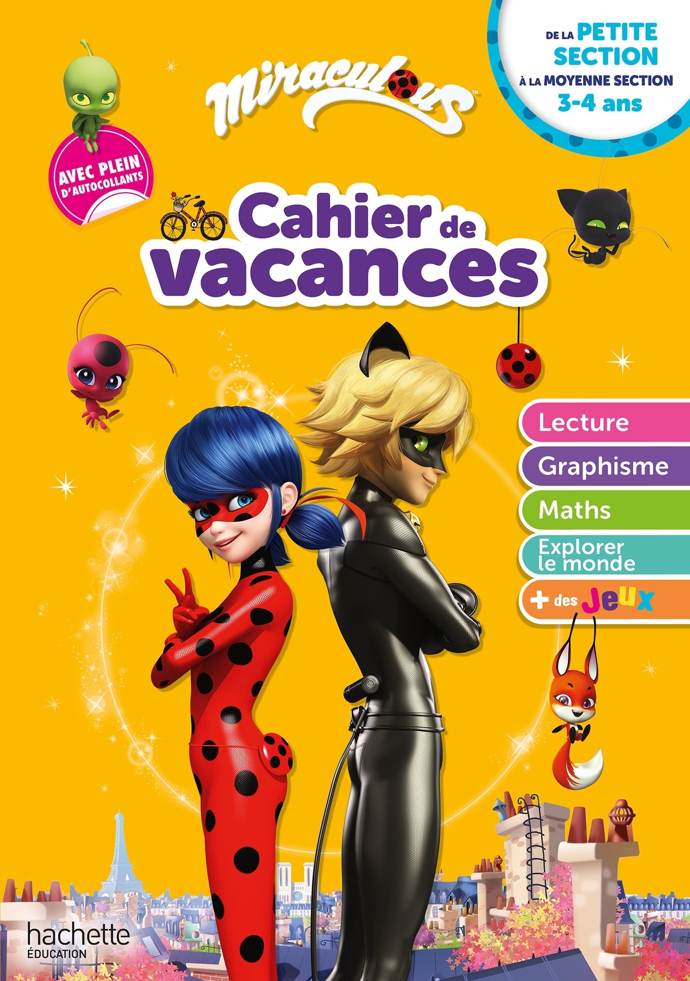 Miraculous - De la Petite à la Moyenne section - Cahier de vacances 2023 (Broché)