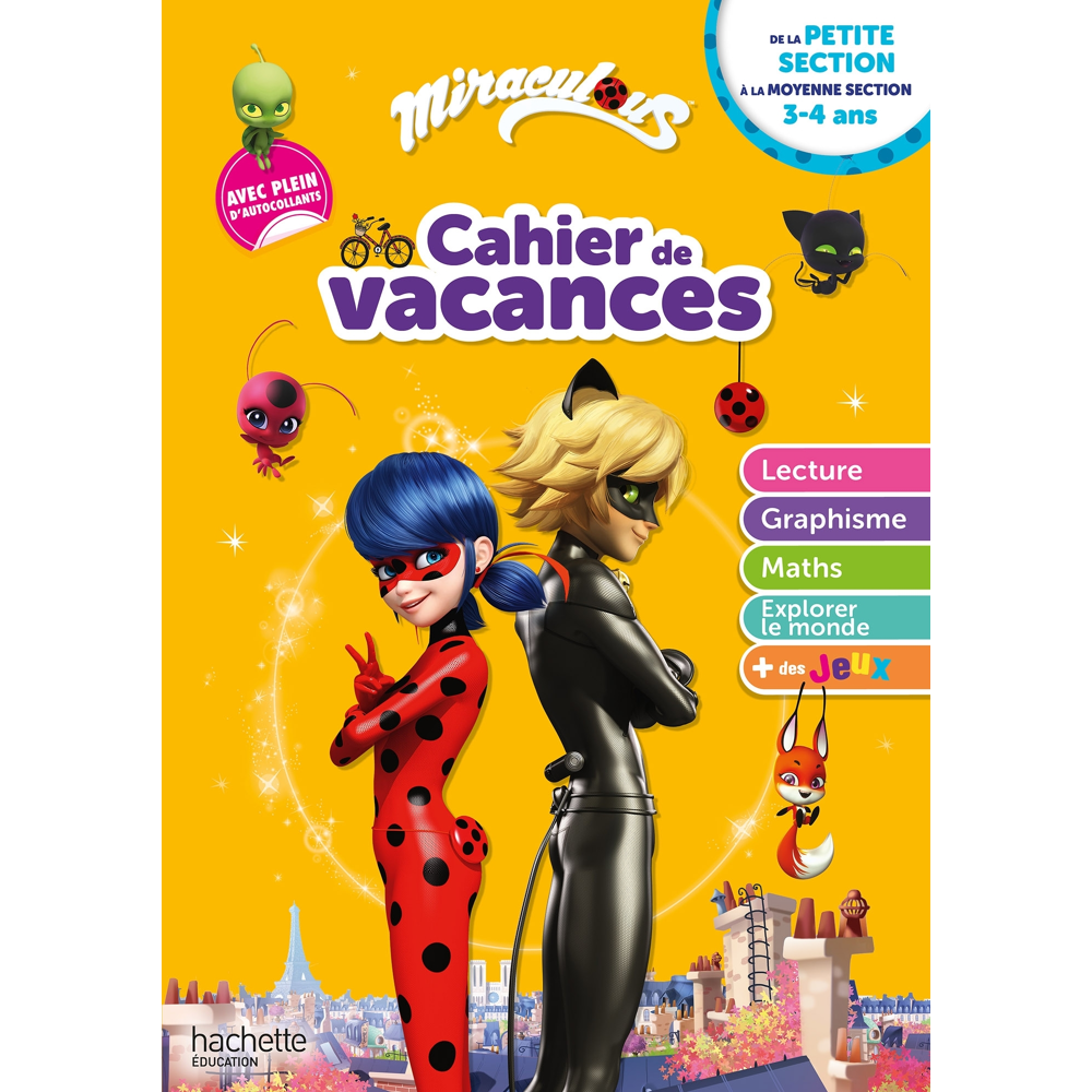 Miraculous - De la Petite à la Moyenne section - Cahier de vacances 2023 (Broché)