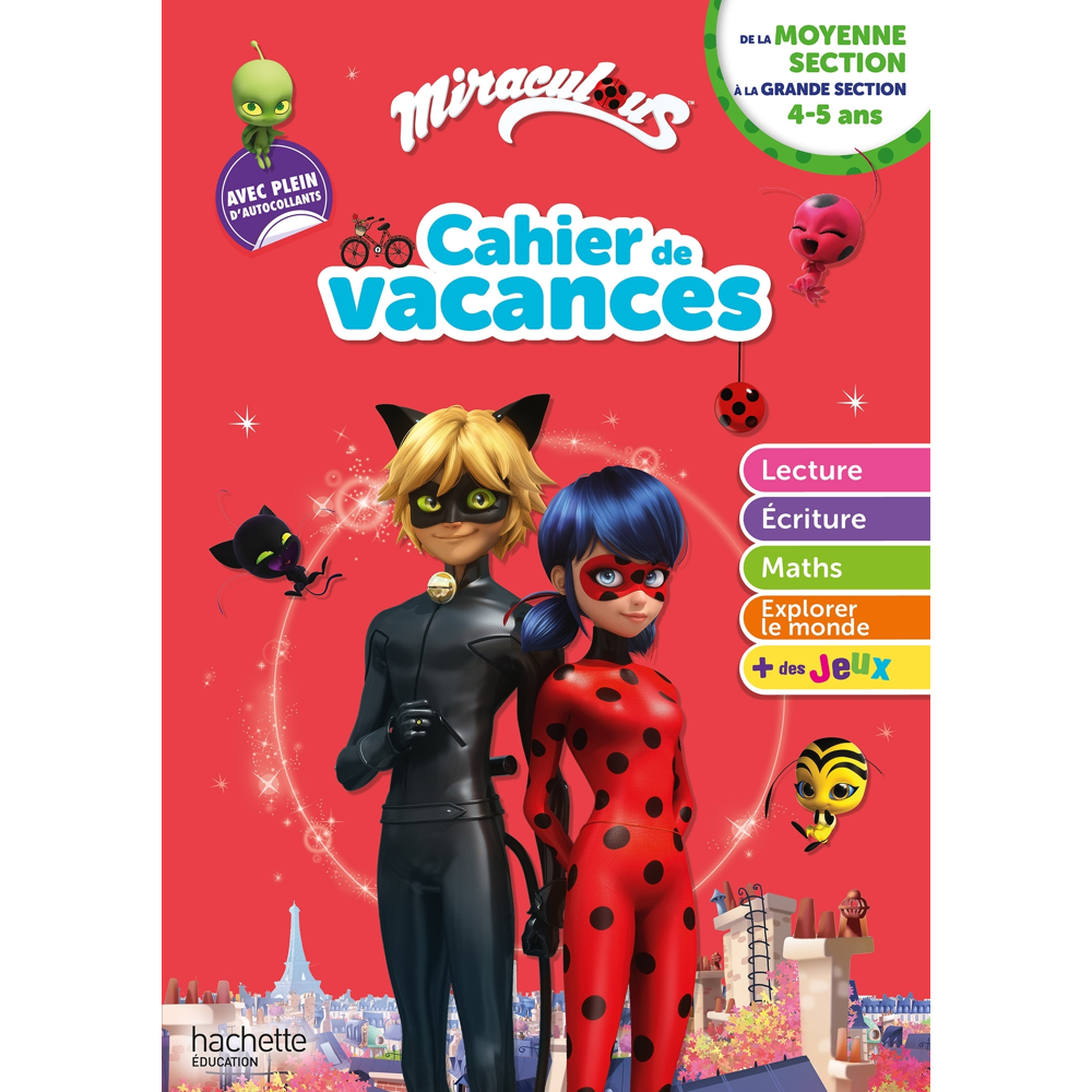 Miraculous - De la Moyenne à la Grande Section - Cahier de vacances 2023 (Broché)