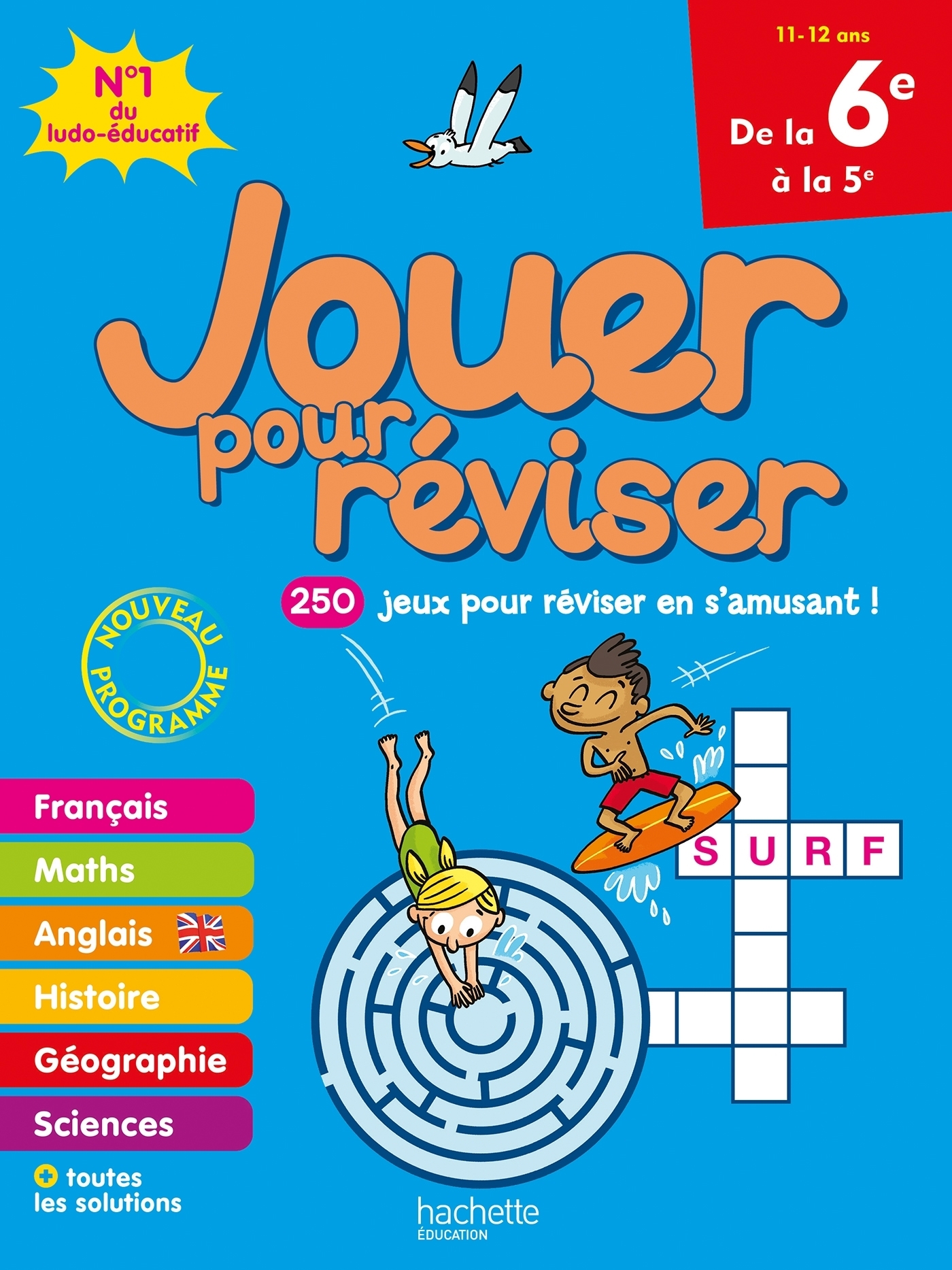 Jouer pour réviser - De la 6e à la 5e - Cahier de vacances 2023 (Broché)