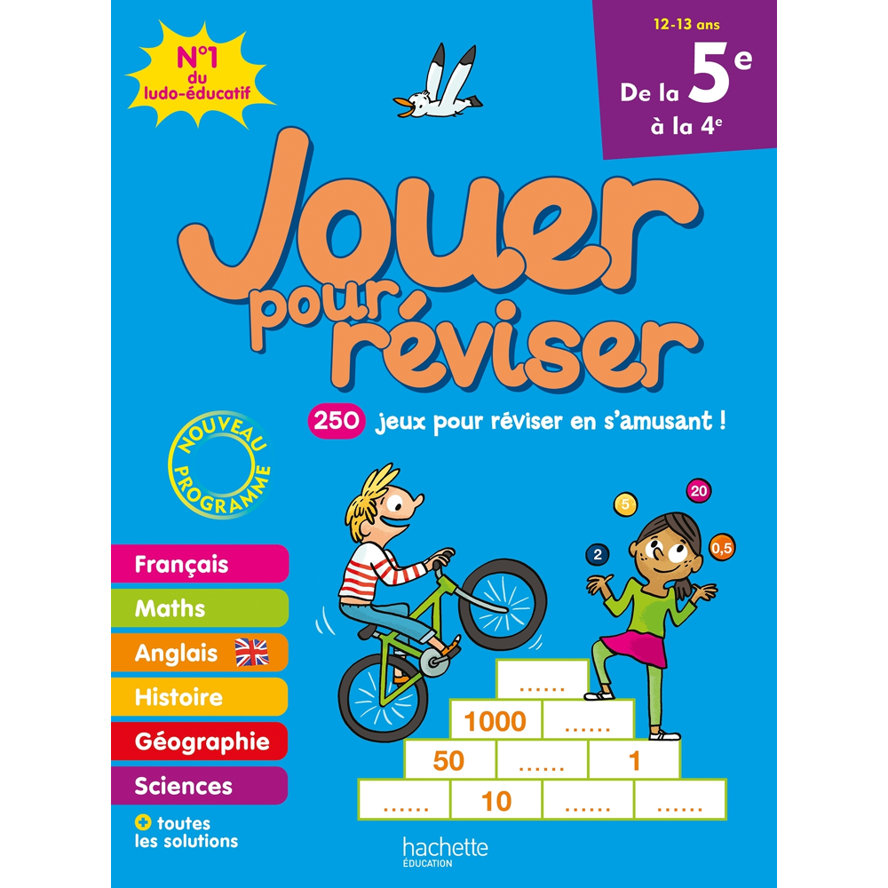 Jouer pour réviser - De la 5e à la 4e - Cahier de vacances 2023 (Broché)
