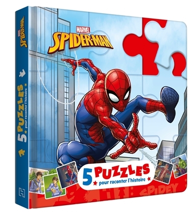 SPIDER-MAN - Mon Petit Livre Puzzle - 5 puzzles 9 pièces - Marvel (Jeunesse)