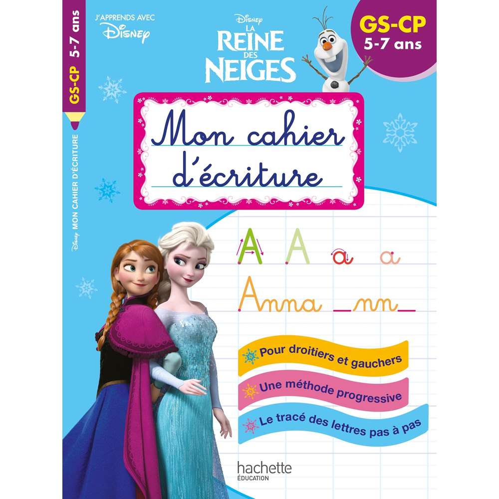 Disney - Reine des Neiges Mon cahier d'écriture GS (Broché)