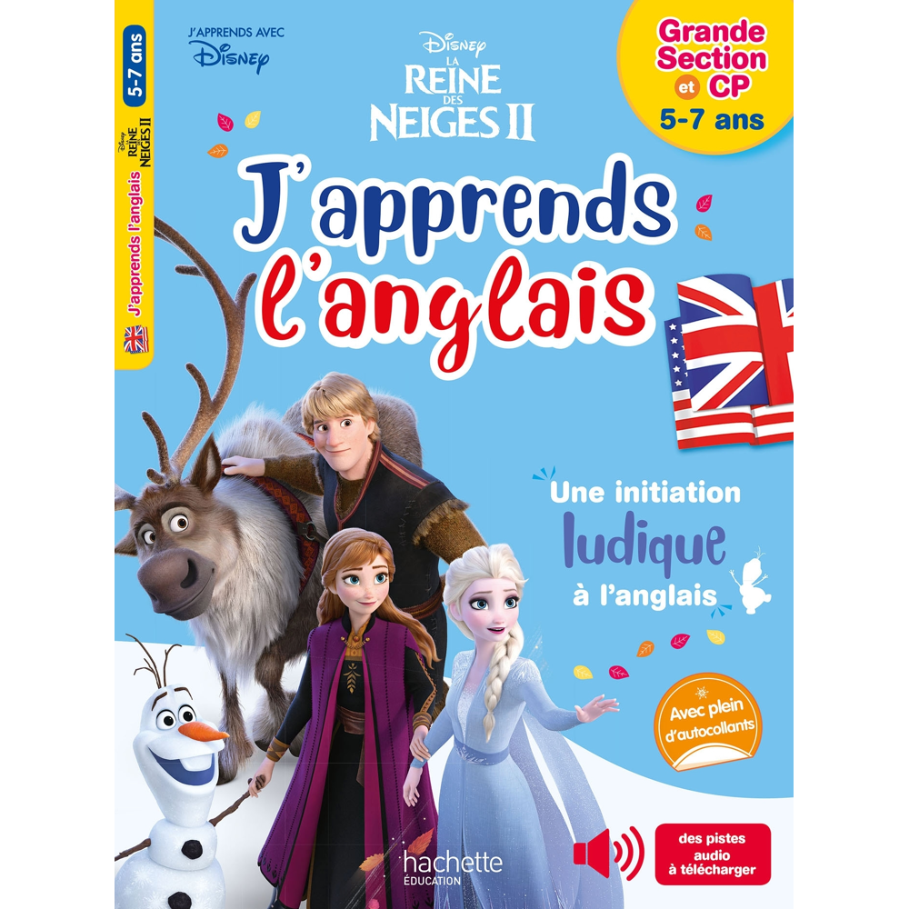 Disney - J'apprends l'anglais avec la Reine des neiges 5-7 ans+CP (Broché)