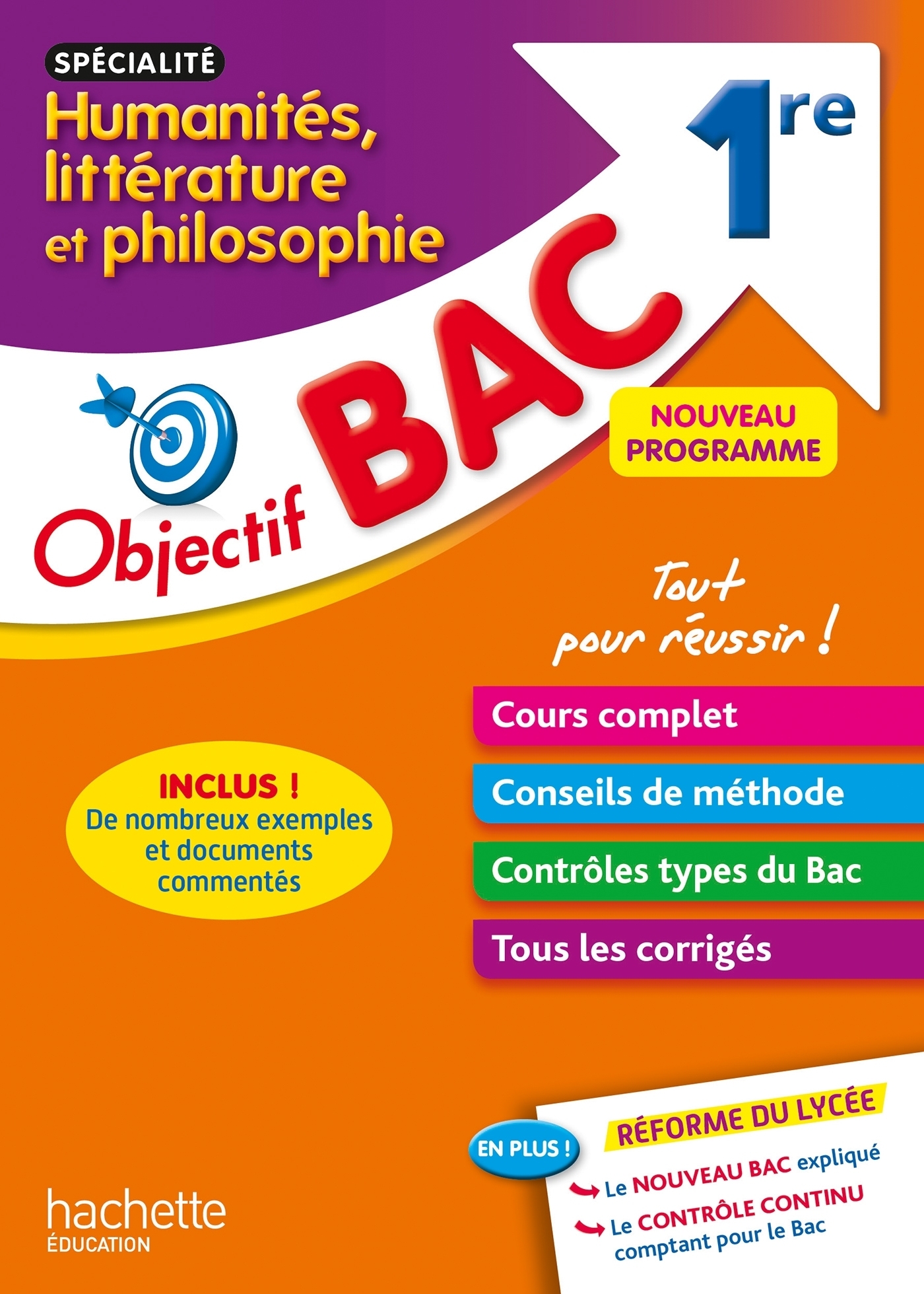 Objectif Bac - Spécialité Humanités, littérature et philosophie - 1re (Broché)
