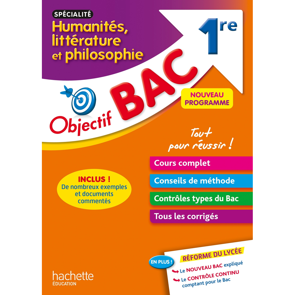 Objectif Bac - Spécialité Humanités, littérature et philosophie - 1re (Broché)