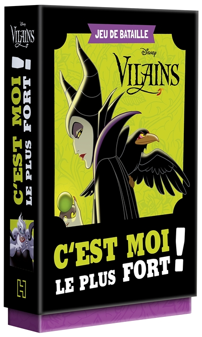 DISNEY VILAINS - Jeu de cartes - C'est moi le plus fort ! - Bataille (Coffret)