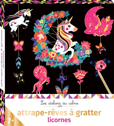 Attrape-rêves à gratter licornes - mini-boîte avec accessoires (Jeunesse)