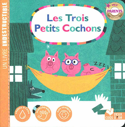 les 3 petits cochons - livre Indestructible (Jeunesse)