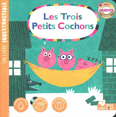 les 3 petits cochons - livre Indestructible (Jeunesse)