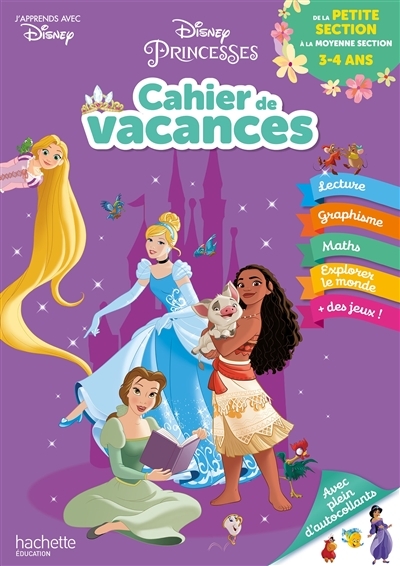 Disney - Princesses - De la Petite à la Moyenne Section - Cahier de vacances 2023 (Broché)