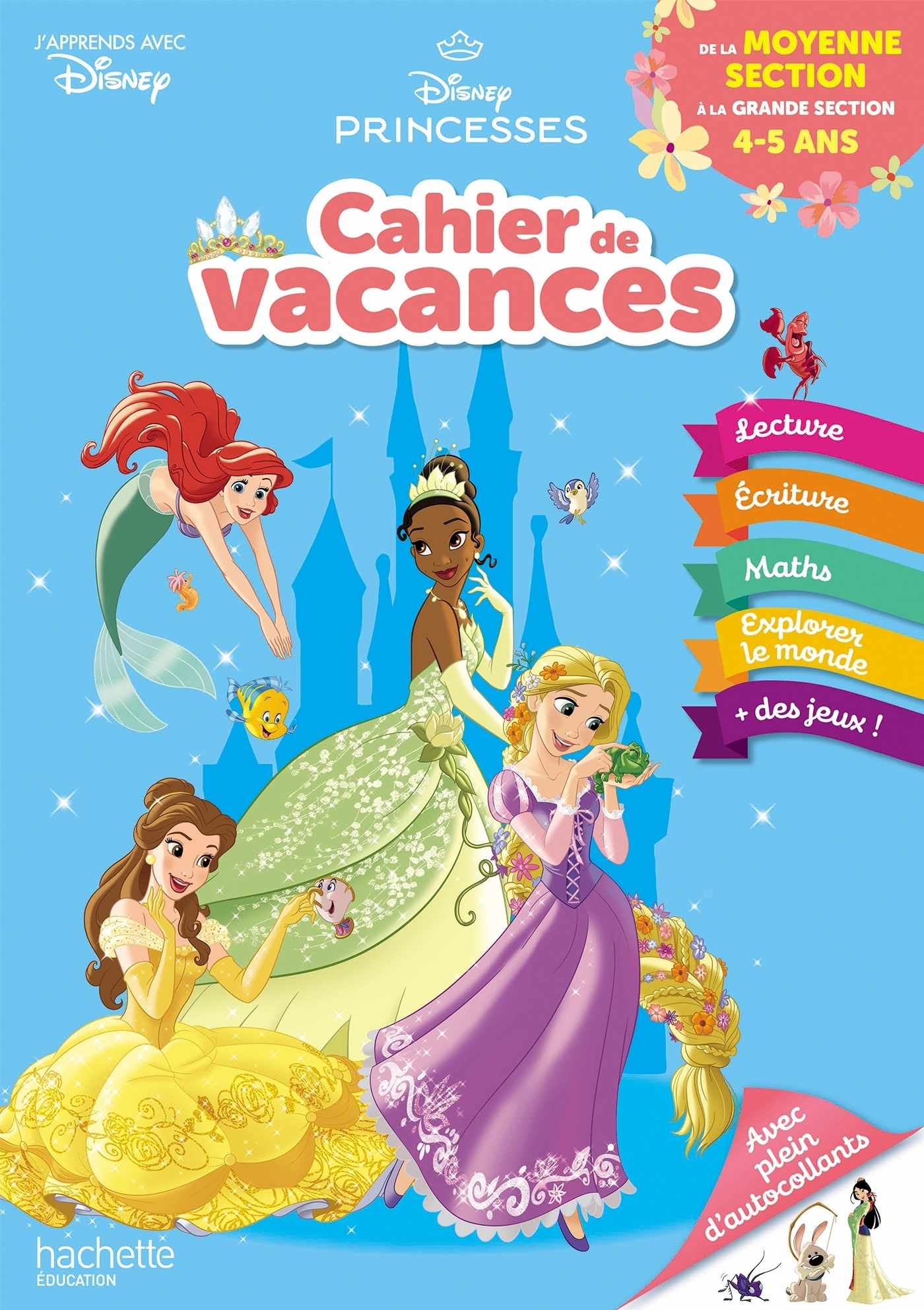 Disney - Princesses - De la Moyenne à la Grande Section - Cahier de vacances 2023 (Broché)