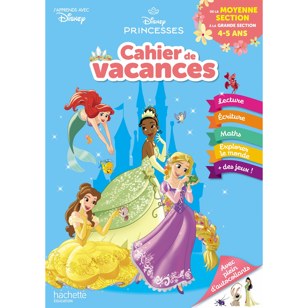 Disney - Princesses - De la Moyenne à la Grande Section - Cahier de vacances 2023 (Broché)