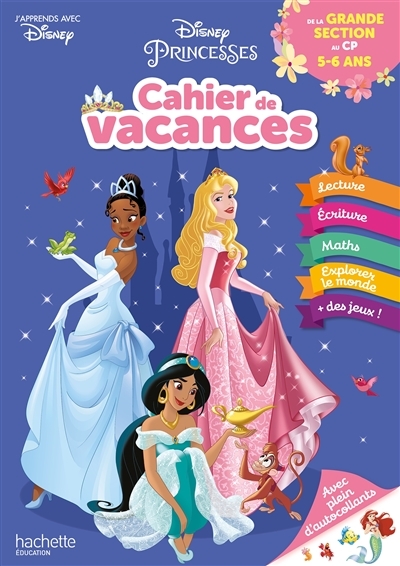 Disney - Princesses - Cahier de vacances 2023, De la Grande Section au CP (Broché)