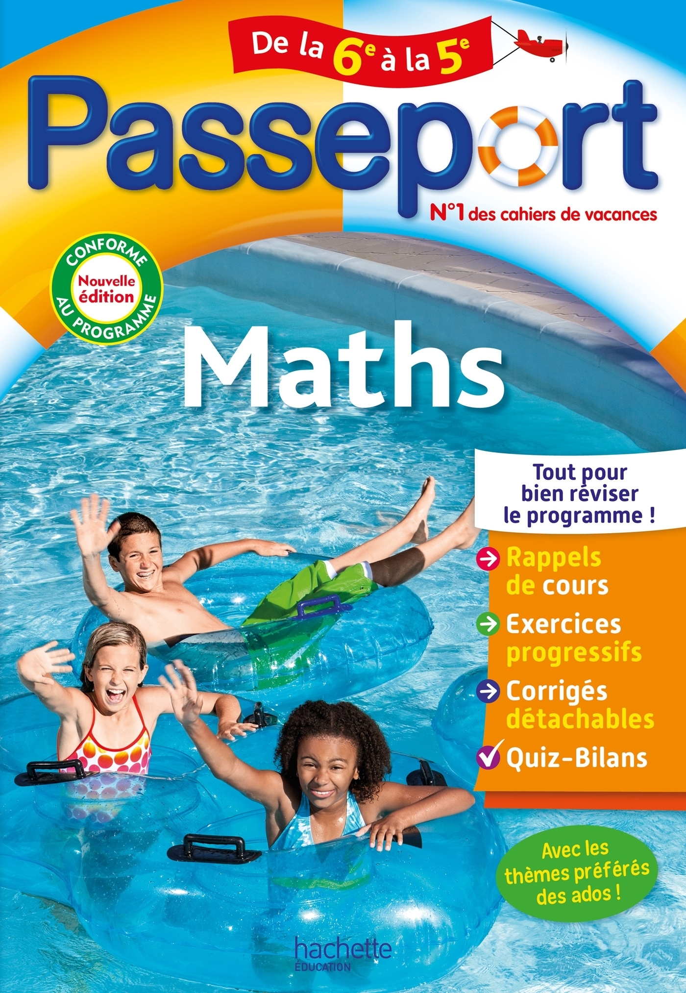 Passeport Maths De la 6e à la 5e - Cahier de vacances 2023 (Broché)