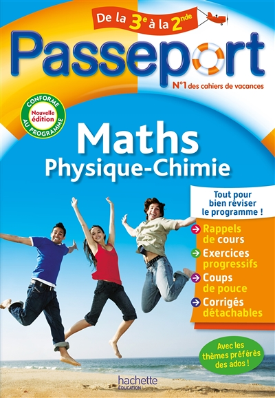 Passeport Maths / Physique-Chimie De la 3e à la 2nde - Cahier de vacances 2023 (Broché)