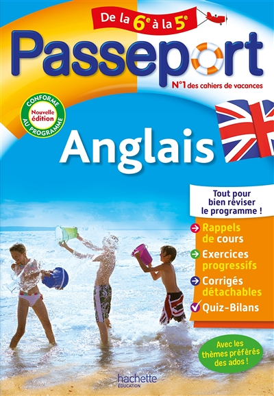 Passeport Anglais De la 6e à la 5e - Cahier de vacances 2023 (Broché)