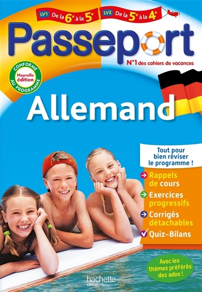 Passeport Allemand De la 6e à la 5e - Cahier de vacances 2023 (Broché)