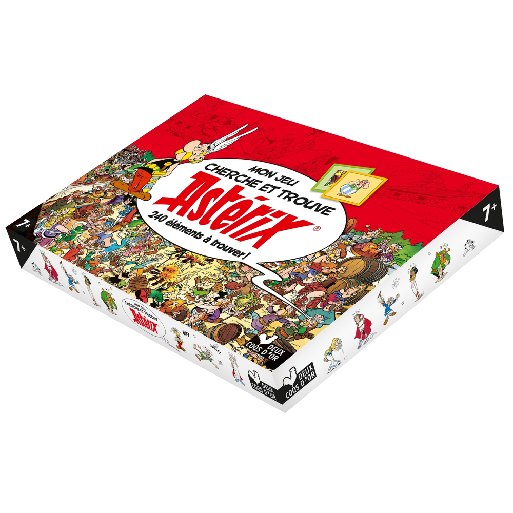 Mon jeu cherche et trouve Astérix - coffret avec plateau et cartes (Coffret)