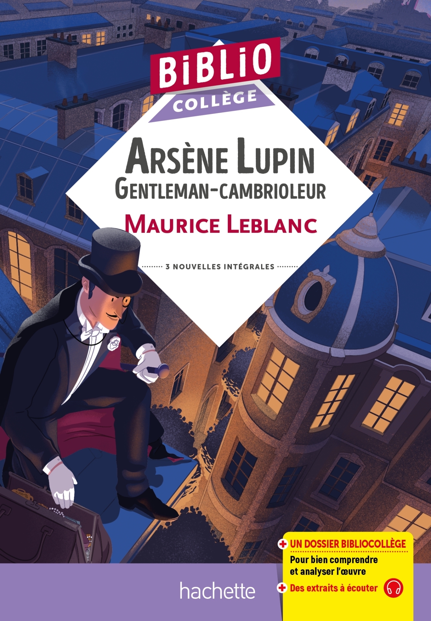 BiblioCollège - Arsène Lupin Gentleman cambrioleur, Maurice Leblanc (Broché)
