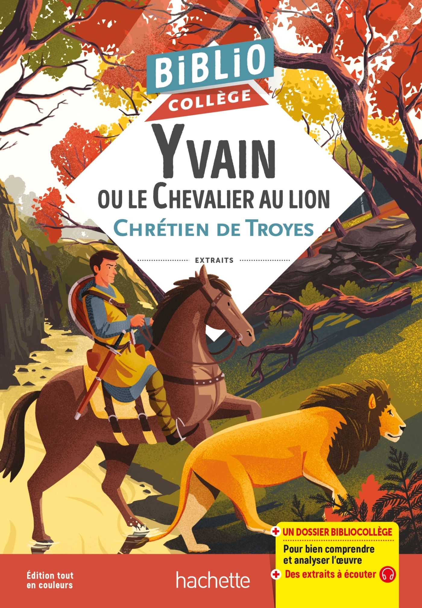 Bibliocollège - Yvain ou le Chevalier au lion, Chrétien de Troyes (Poche)