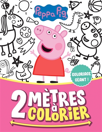 Peppa Pig - 2 mètres à colorier (Jeunesse)