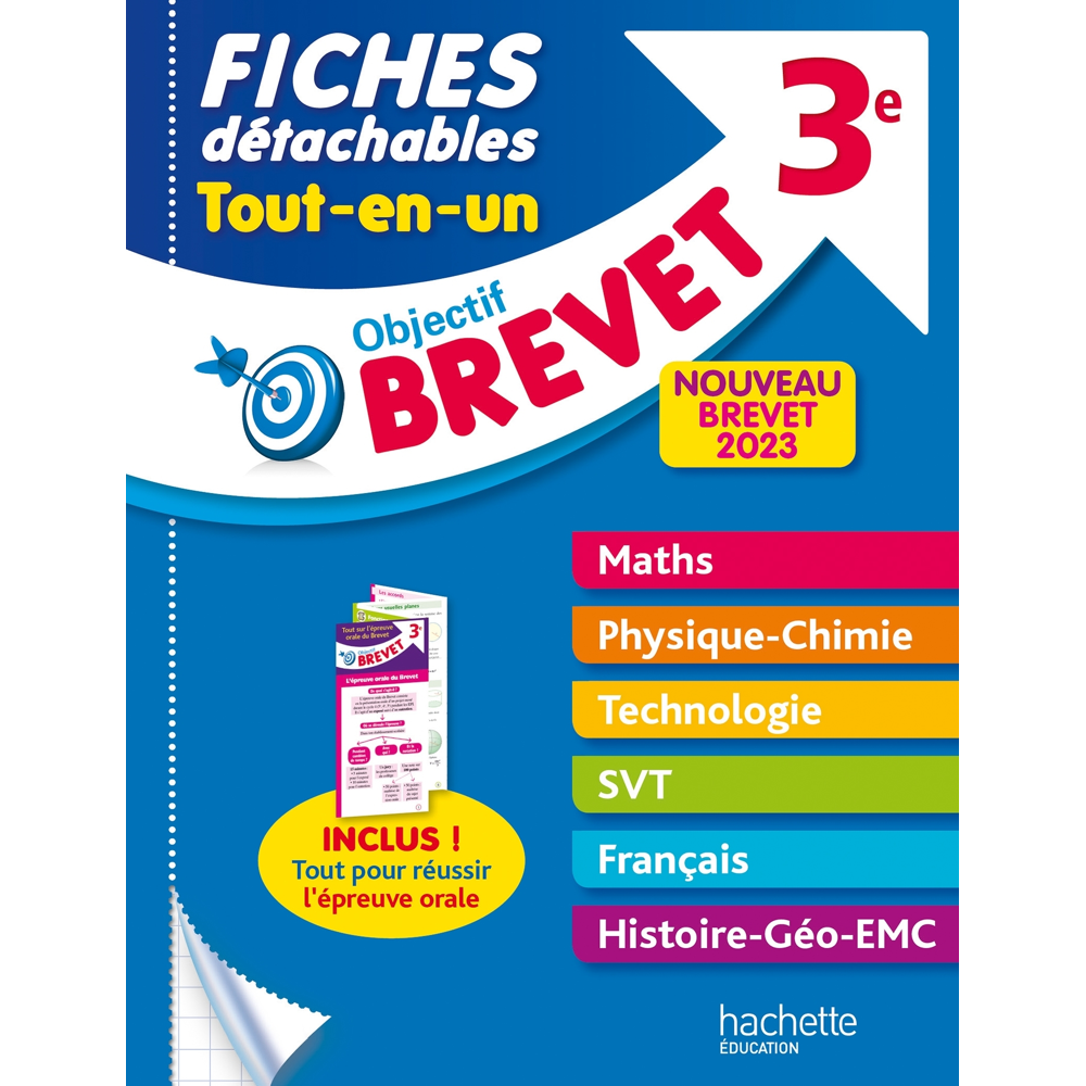 Objectif Brevet Fiches Tout-en-un 2023 (Broché)