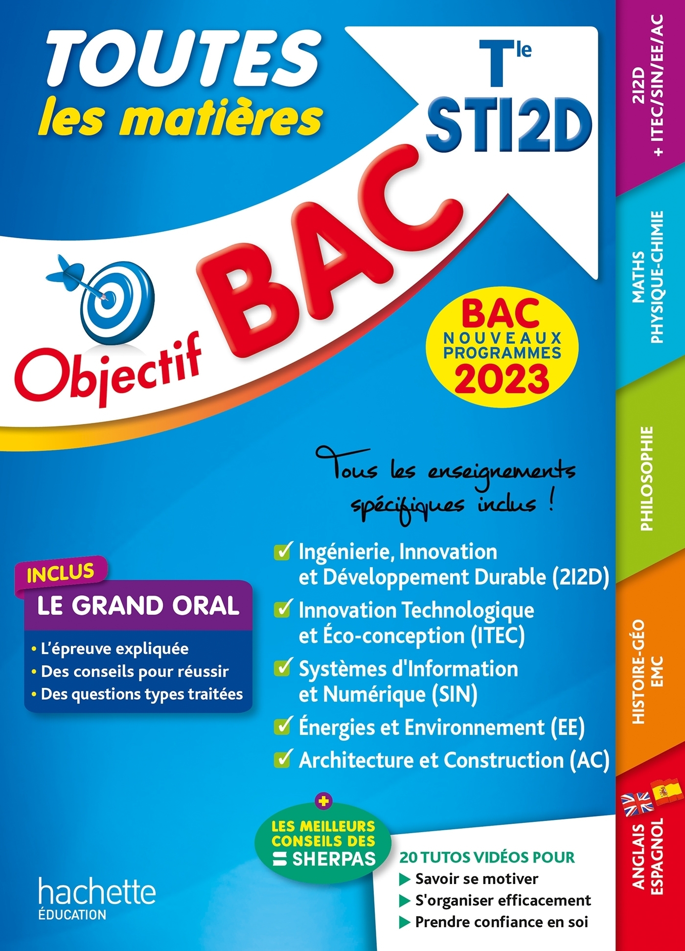 Objectif BAC 2023 Term STI2D Toutes les matières (Broché)