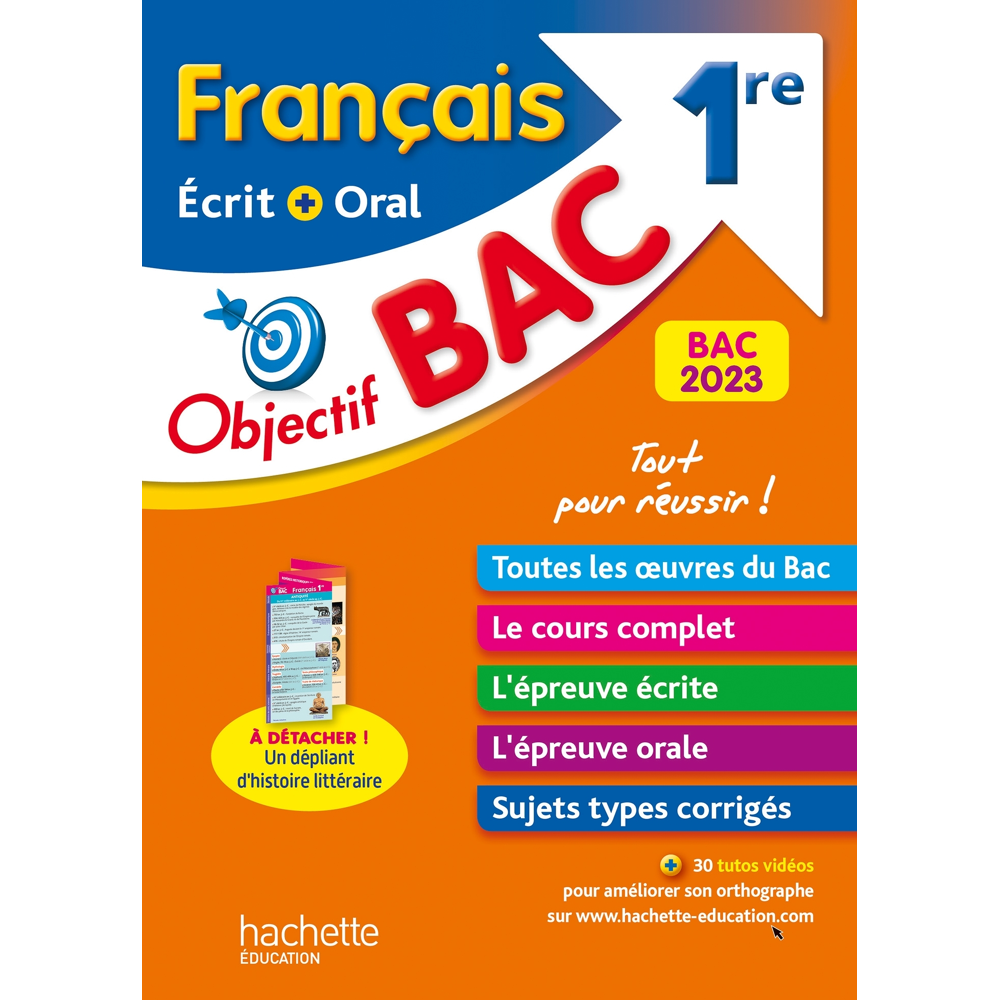 Objectif BAC 2023 - 1re Français écrit et oral (Broché)