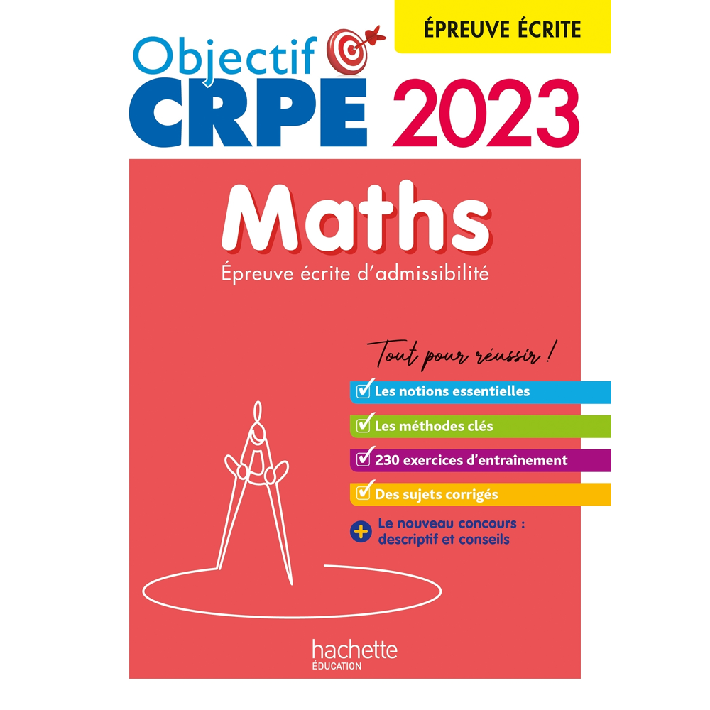 Objectif CRPE 2023 - Maths - épreuve écrite d'admissibilité (Broché)