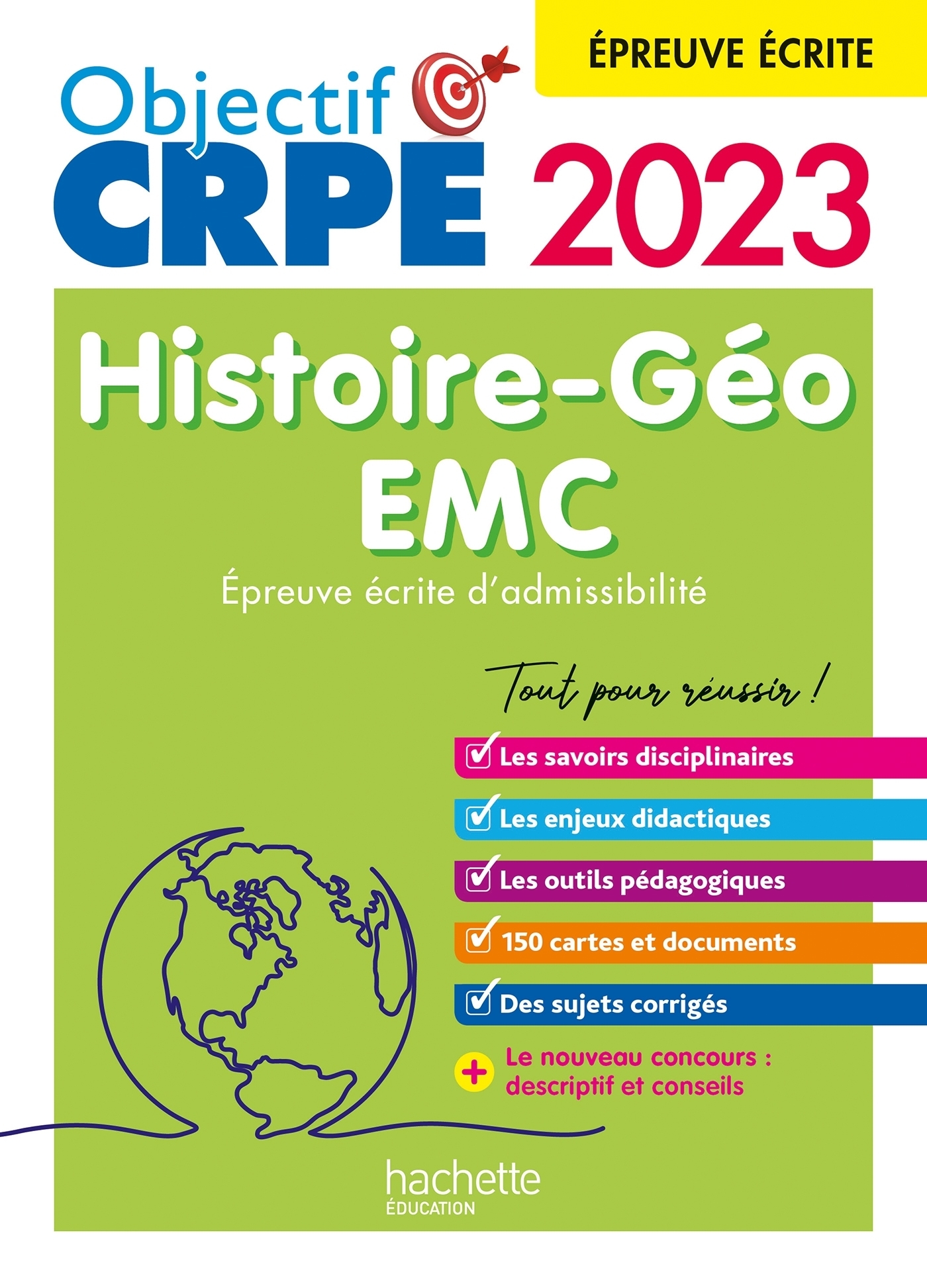 Objectif CRPE 2023 - Histoire-Géographie-EMC - épreuve écrite d'admissibilité (Broché)