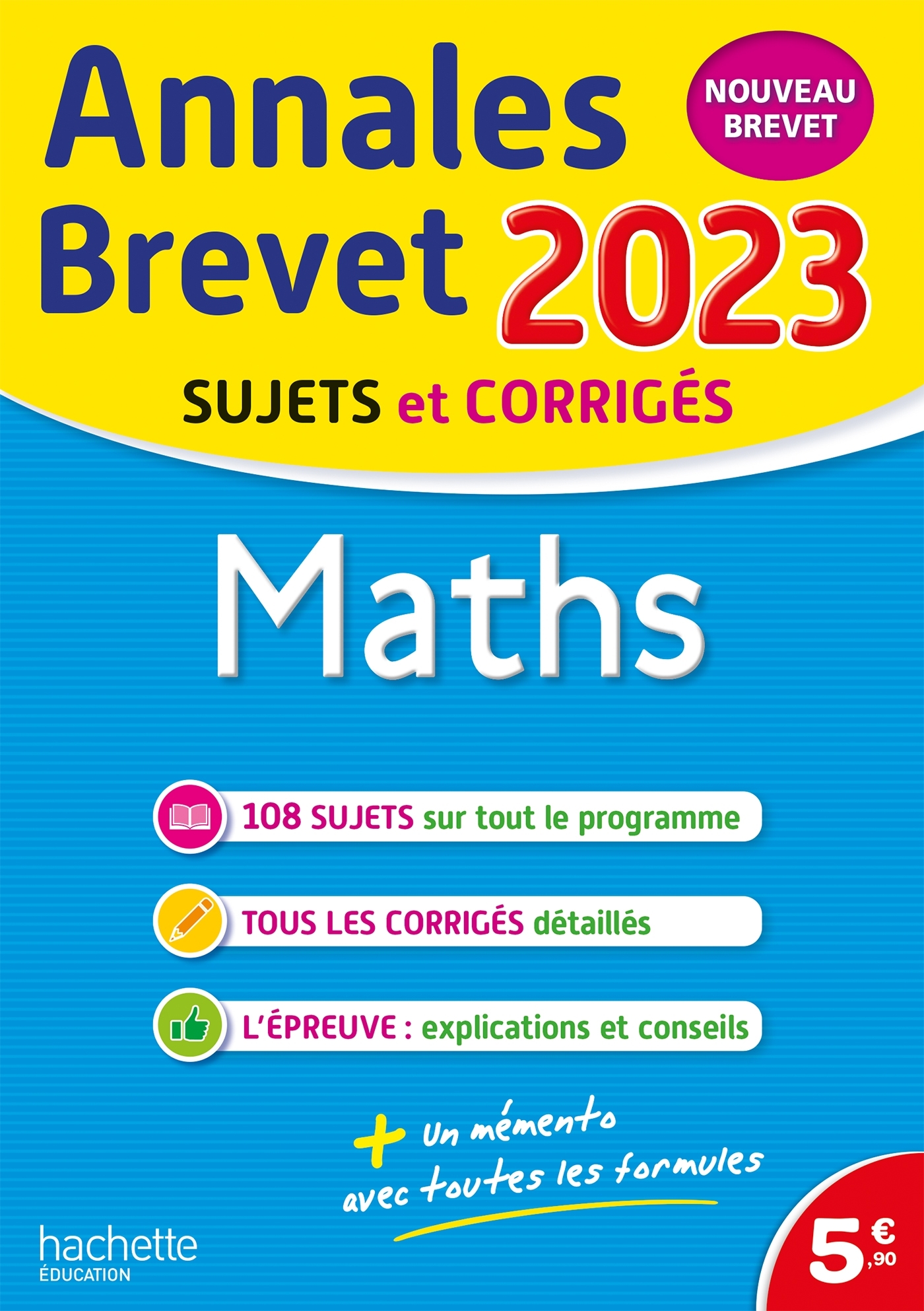 Annales BREVET 2023 - Maths (Broché)