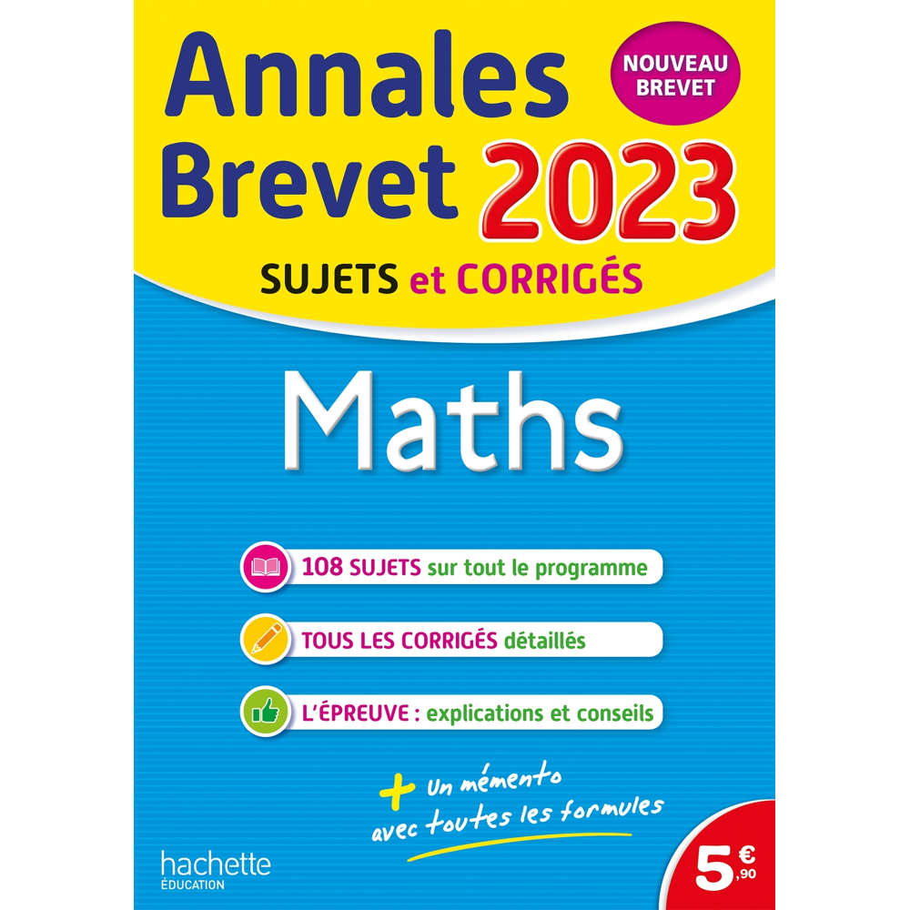 Annales BREVET 2023 - Maths (Broché)