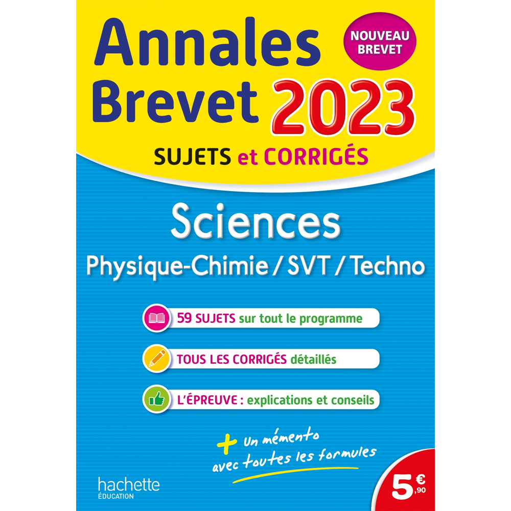 Annales BREVET 2023 - Sciences (Broché)