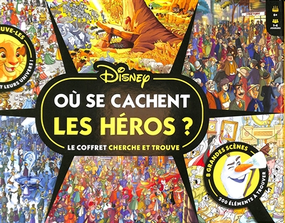 DISNEY - Coffret de jeu Cherche et trouve - Où se cachent les héros Disney ? (Coffret)